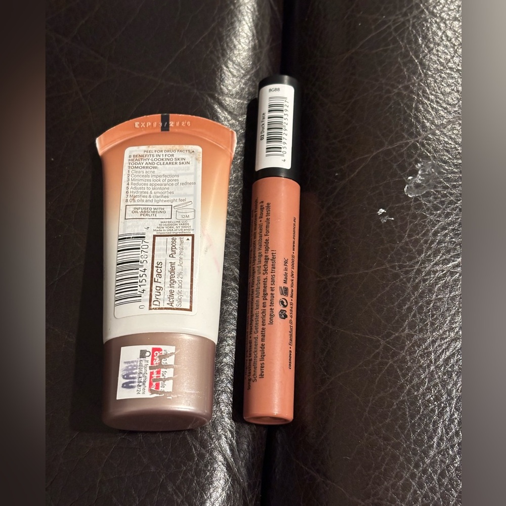 NWT Maybelline Dream BB Pure Skin Clearing Beauty Balm:
PLUS
STAY 8hr Lipstick
